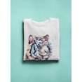 thumbnail image 3 of Snow Tiger Sweatshirt Women -Image by Shutterstock, Female Small, 3 of 4