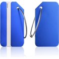 thumbnail image 1 of 2 etiquetas de equipaje azules, etiqueta de equipaje de aluminio con cordón de acero inoxidable, etiqueta de equipaje de aluminio con tarjeta de identificación, 1 of 5