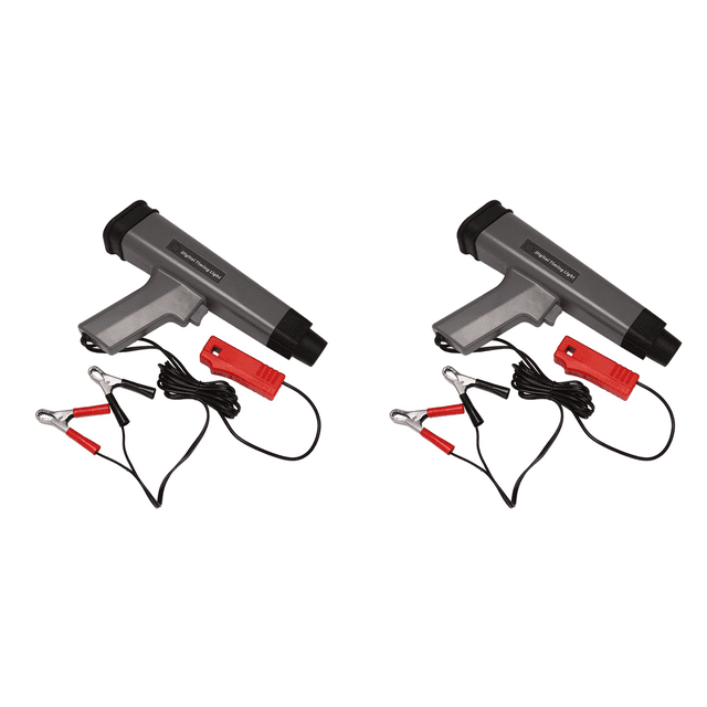 2X 12V Car Digital Engine Timing Light with LED Display Ignition Timing Strobe Light Inductive Timing Lamp Detector