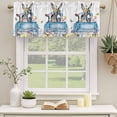 thumbnail image 2 of 2 Pack Valances for Window, Blue Truck Cow Short Curtains for Kitchen Bedroom Living Room, Animals Spring Floral Butterfly Farmhouse Rod Pocket Small Window Treatment Valance Drapes 42 x 12 Inch, 2 of 8