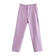 thumbnail image 4 of Bovemsi Women's Casual Pants Womens Comfy Cropped Work With Pockets Suit for Travel, 4 of 5