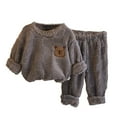 thumbnail image 3 of Baby Girl Pajamas Cute Fuzzy Pajamas Soft Warm Girls Winter Pajamas Little Girls Christmas Pajamas 6-12 Months, 3 of 3
