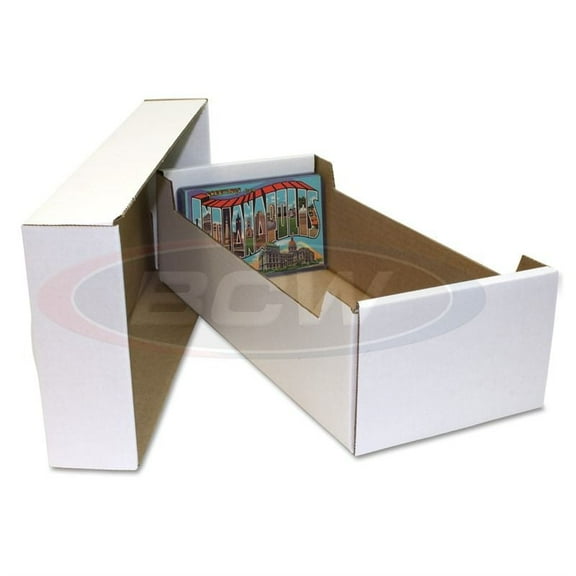 x1 BCW POSTCARD STORAGE BOX - Holds 700 4 x 6 POSTCARDS or 150 toploaders