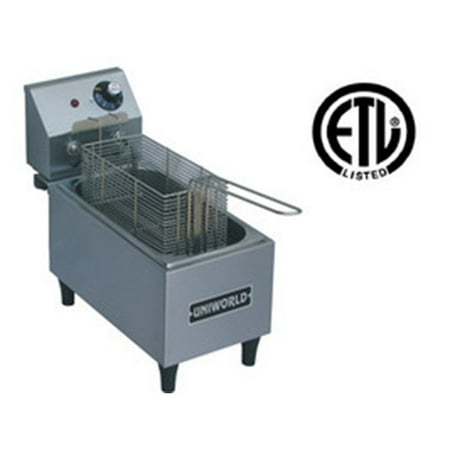 UniWorld Electric Countertop Deep Fryer Single Basket Stainless Steel ...
