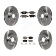thumbnail image 1 of CMX Front Rear Disc Brake Rotors and Ceramic Pads Kit for Car Audi Q5 A4 Quattro A5 K8C-101058, 1 of 11