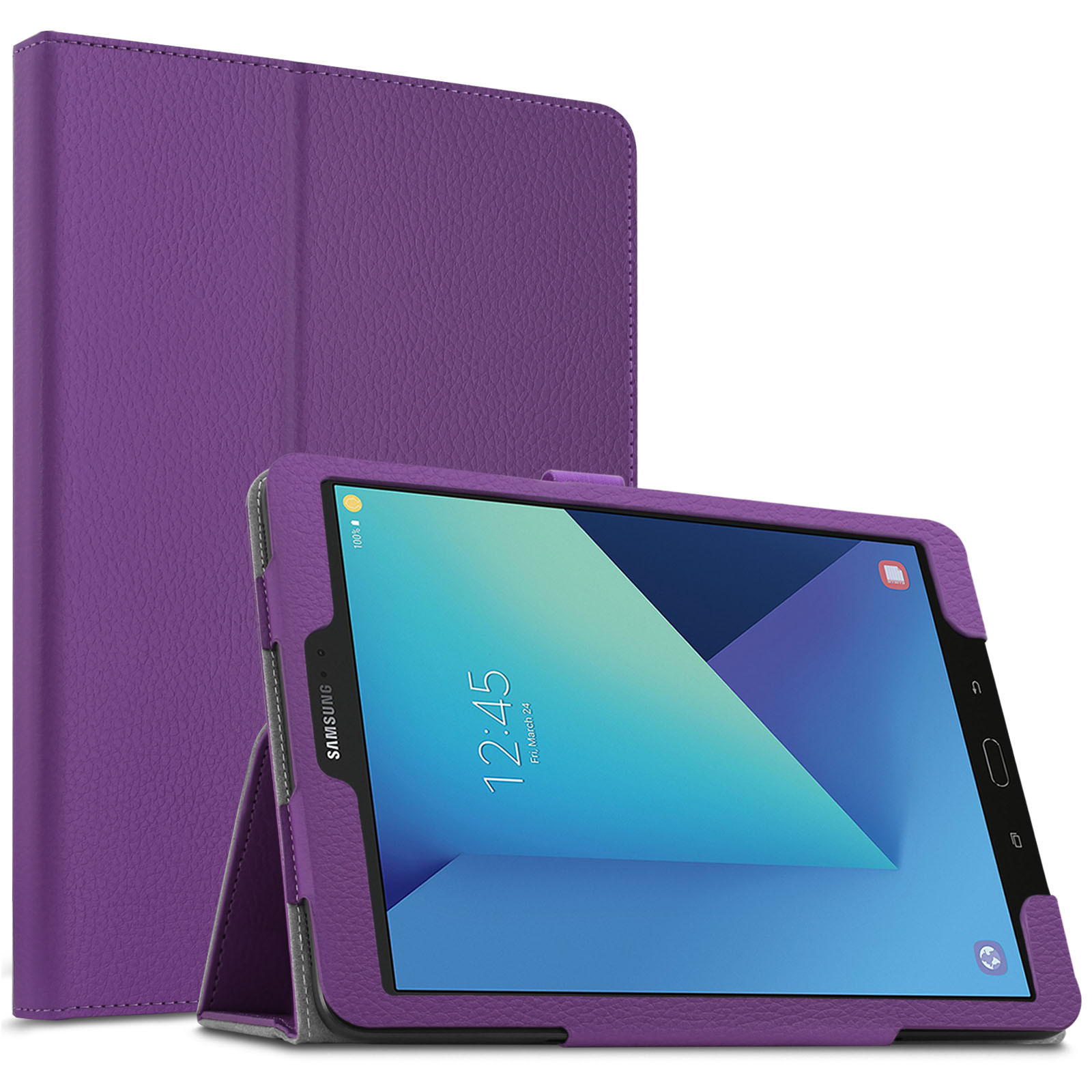 Infiland Folio PU Leather Case Sleep/Wake Cover For Samsung Galaxy Tab