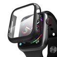 thumbnail image 1 of PZOZ Compatible for Apple Watch Series 6/5 /4 /SE 44mm Case with Screen Protector Accessories Slim Guard Thin Bumper Full Coverage Matte Hard Cover Defense Edge for iWatch Women Men GPS (Bla, 1 of 1