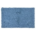 thumbnail image 3 of Home Weavers Bell Flower Collection Bathroom Rug Cotton Tufted Bath Rugs, Non-Slip Bath Mats, Machine Washable, Bath Mats for Bathroom Floor, 24"x40" Rectangle, Sky Blue, 3 of 5