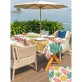 thumbnail image 5 of Outdoor Tablecloths with Umbrella Hole & Zipper, Colorful Palm Leaves 60 x102 Inch Rectangle Tablecloths, Tropical Botanical Summer Waterproof Table Cloth, Patio/Pool/Picnic Table Covers, 5 of 8