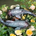 thumbnail image 2 of Garden Sculptures & Statues,Koi Fish Decor,Garden Fish Art,Set of 2 Antique Koi Fish Yard Art Decor for Outdoors,Patio,Yard,Lawn,Pond,Home Decoration (Bronz), 2 of 7