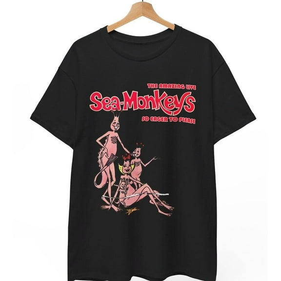 Sea Monkeys T-Shirt, The Amazing Live Comics Books Stanley Desantis Unisex Tee