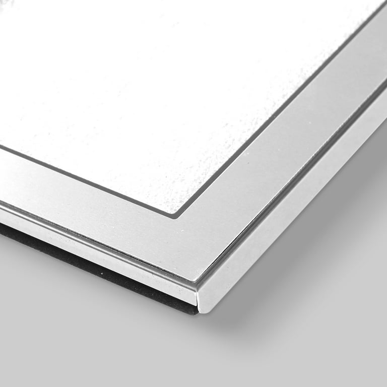 Unique Bargains Modern Picture Frame Brushed Aluminum Metal