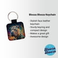 thumbnail image 2 of Shar Pei Dog Contemporary Art Faux Leather Square Keychain, 2 of 7