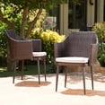 thumbnail image 4 of LiviNest Outdoor Dining Chairs 2-Pack Set - Modern Wicker Patio Furniture with Water Resistant Cushions - Durable & Stable for Vacation Rental & Backyard Use, 4 of 6