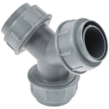 Milisten Washing Machine Grey Outlet Y Connector for Drain Hose and Sink