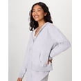 thumbnail image 4 of Hanes EcoSmart Women's Full-Zip Fleece Hoodie Light Steel XL, 4 of 7