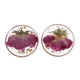 thumbnail image 1 of 1 Par de Pendientes de Gota de Flores Secas de Resina de Moda para Mujer,, 1 of 9