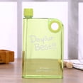 thumbnail image 6 of Clear Reusable Slim Flat Water Bottle 380ML Portable - Fits in Pocket &Random Corner.for School,Sports, Travel, Dining Time, 6 of 8