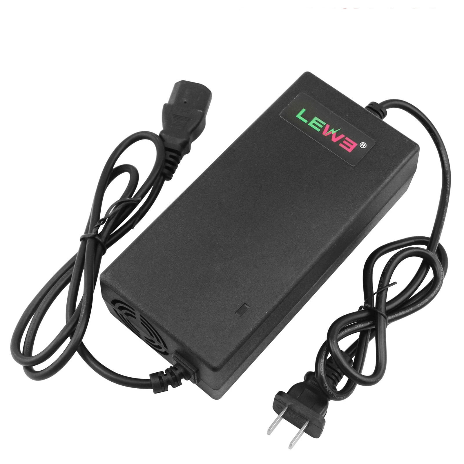 48V Battery Charger for Electric Bicycle Motor Bike - 3 Holes Plug AC Adapter