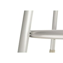 National Public Seating (5 Pack) NPS® 18"Heavy Duty Steel Stool With Backrest, Grey