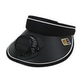 thumbnail image 1 of Sombrero con visera solar y ventilador eléctrico para adultos, sombrero con visera solar de verano Negro, 1 of 9