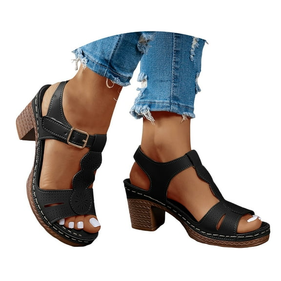 Mepaouo Beach Sandals for Women Comfortable Dressy Arch Support Slip on Shoes Platform Summer Sandal