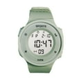 thumbnail image 2 of Eosunjian Men's Digital Watch Waterproof Shockproof Drop-Resistant Silicone Band Sport Watch for Teens Students Outdoor Activities Green, 2 of 13