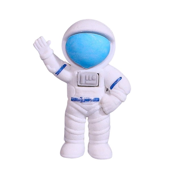 Mini figuras espaciales, gomas de borrar, pegatinas del espacio exterior para niños, gomas de borrar con escultura de astronautas para el colegio