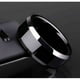 thumbnail image 1 of Anillo de joyería de moda para hombre, anillos negros de acero inoxidable para mujer Tan Jianjun unisex, 1 of 2