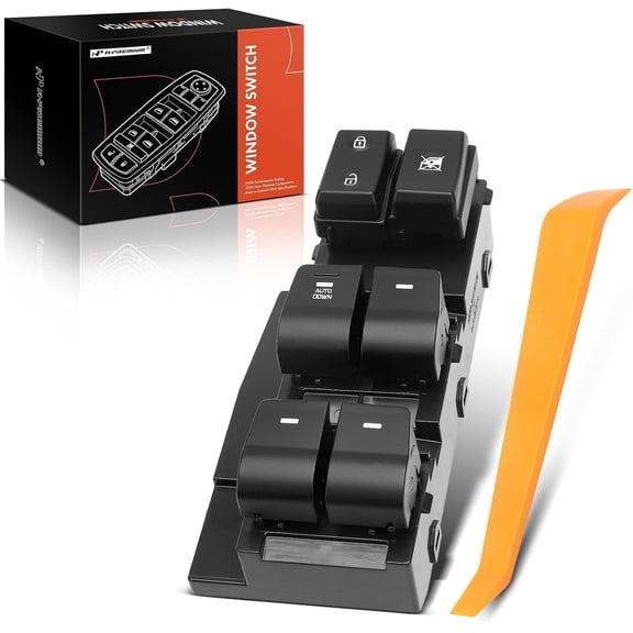 A-Premium - Front Left Driver Side - Master Power Window Switch - Compatible with Hyundai Elantra 2015 2016 2017 2018 2019 2020 2021 2022 - w/o Memory - Replace# 93570-F2100-4X
