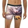 thumbnail image 2 of Disketp Warm Sunflower Sleeping Cat Men's Boxer Briefs Men’s Underwear Boxer Briefs for Men, 2 of 7