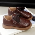 thumbnail image 4 of YunPes Toddler Girls Dress Shoes Eyelet Hook and Loop Flat Shoes Party Wedding Uniform Shoes Full Closed Mary Jane Shoes, 4 of 8