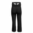 thumbnail image 5 of Bibifish Womens Pants Black White Wing Print High Waist Soft Wide-Leg Fit Panst Casual Daily Outings Weekend Elegant Stylish Trousers, 5 of 5