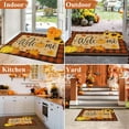 thumbnail image 3 of HEBE Fall Door Mat 20"x32" Non Slip Pumpkin Welcome Doormat Buffalo Plaid Doormats for Autumn Harvest Thanksgiving Farmhouse Large Entrance Doormat Low Profile Floor Carpet Mat Washable, 3 of 6