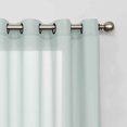 thumbnail image 2 of Eclipse Liberty Light Filtering Sheer Grommet Top Single Window Curtain Panel, Blue, 52x108, 2 of 5