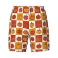 thumbnail image 4 of Lsque Mens Swim Trunks Pumpkin Plaid Pattern - Bathing Suit Compression Liner - Beach Swim Shorts Swimwear - (S-3XL) - Stretch Quick Dry -X-Large, 4 of 9