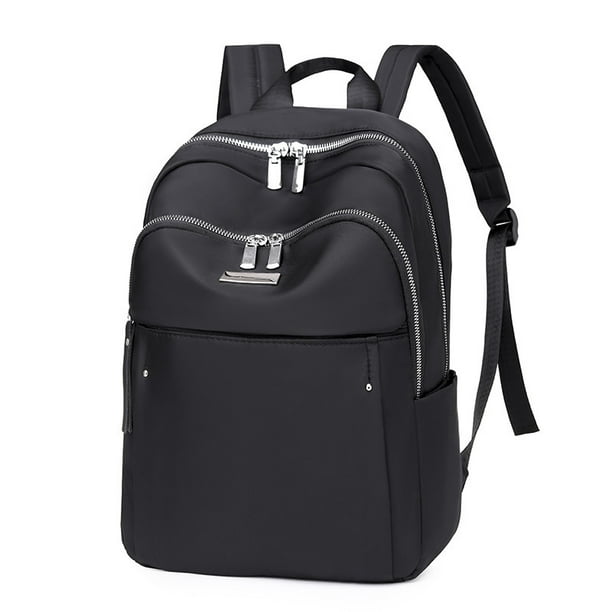 Mochila para portatil para mujer Mochila impermeable Mochila de viaje negra JAMW Sencillez Walmart en linea