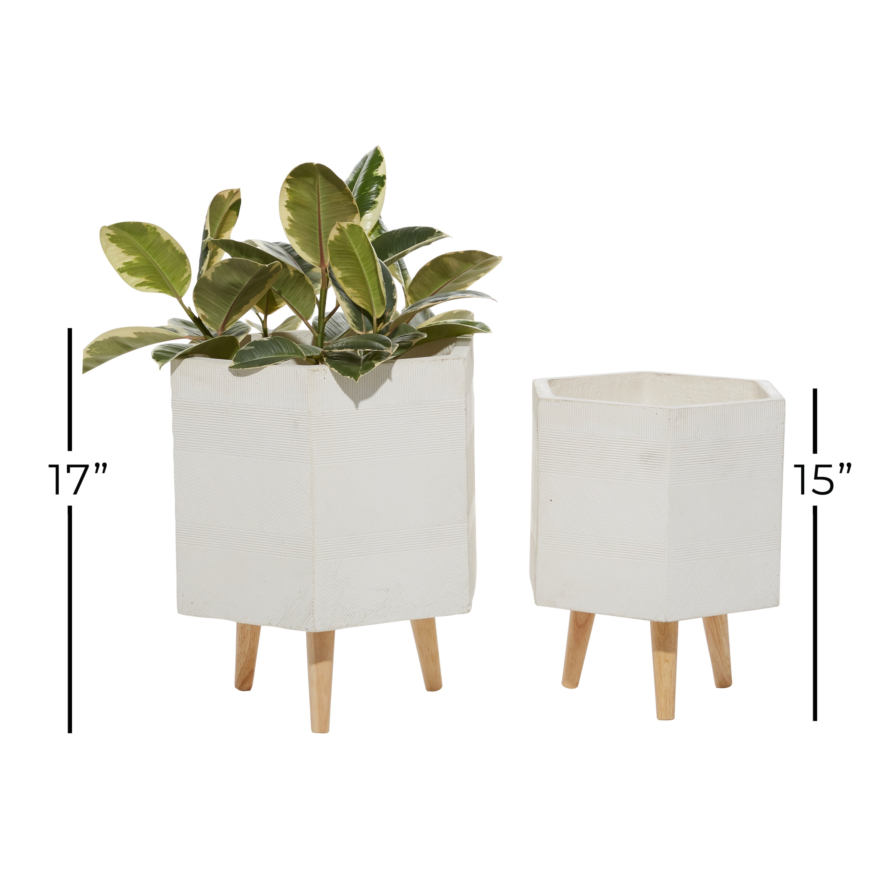 HOTEBIKE 4.5-7.1 in. White Ceramic Plant and Flower Pot, Indoor and Outdoor  Planter (5-Piece Set) LING10142 - The Home Depot