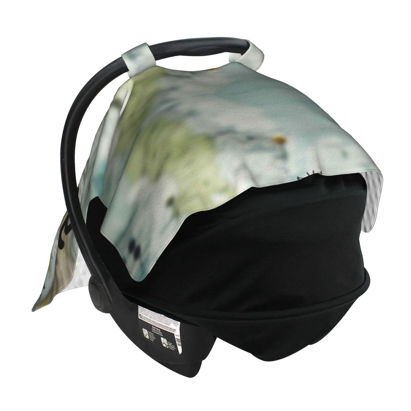 Car Seat Cover Baby - I Haven't Been Everywhere Breathable Infant Car Seat Cover for Baby Carseat, Lightweight Comfort Baby Essentials Must Haves Newborn Stuff for Girl Boy