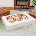 thumbnail image 2 of Cajas de pastelería NPLUX, paquete de 20 unidades, 40 x 28 x 6 cm, con ventana para galletas, 2 of 6