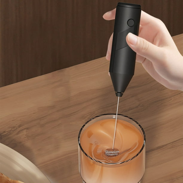 Electrodomésticos Espumador de leche Mini cafetera Batidor Espumador de café manual Crema para capuchino - Los clientes deben proporcionar 2 pilas AA - Cafetera