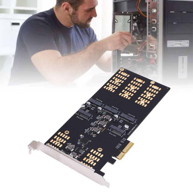 M.2 PCIe Expansion Card, M.2 PCIe To M.2 SSD Adapter Serial ATA for Computer