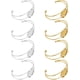 thumbnail image 1 of 8 piezas de brazalete en blanco con bisel de 25 mm, 2 colores oro y plata, base ajustable para brazalete con bandeja y engaste redondo para cabujón., 1 of 5