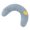 Blue, variant on Gieenan Cat Toy Plush Pillow U Shaped Chew Toy for Cats Kitten Calming Toy Sleep Aid