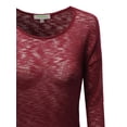 thumbnail image 3 of FashionOutfit Women's Cute Elbow Patched Hacci Sweater Knit Top, 3 of 3