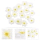 thumbnail image 2 of KAKOWELY 100 piezas de flores artificiales para hacer tú mismo, para pinzas de pelo, material pequeño para hacer tú mismo, accesorios para fotos., 2 of 4