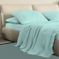thumbnail image 5 of Ensembles de draps en flanelle de couleur unie Johnson Home, 5 of 5
