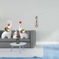 thumbnail image 2 of Esculturas Familiares De Elefantes Y Estatuas De Amantes Besándose. Figuras Artísticas De Animales Para Escritorio, Sala De Estar, Dormitorio, Estantería, Colección De Decoración De, 2 of 8