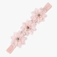 thumbnail image 4 of Splozh Baby Bows Headbands Cute Bows Toddler Infant Baby Girls Stretch Solid Lace Flower Hairband Headwear Headband,Pink,0-24 Months, 4 of 4