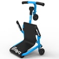 thumbnail image 3 of EzyRoller: Mini - Blue - Ride-On Scooter, Cambering Motion, Pedal Free Cart, Hand Brakes, Extendable Frame, 45lb Capacity, Toddler & Kids Ages 2+, 3 of 7
